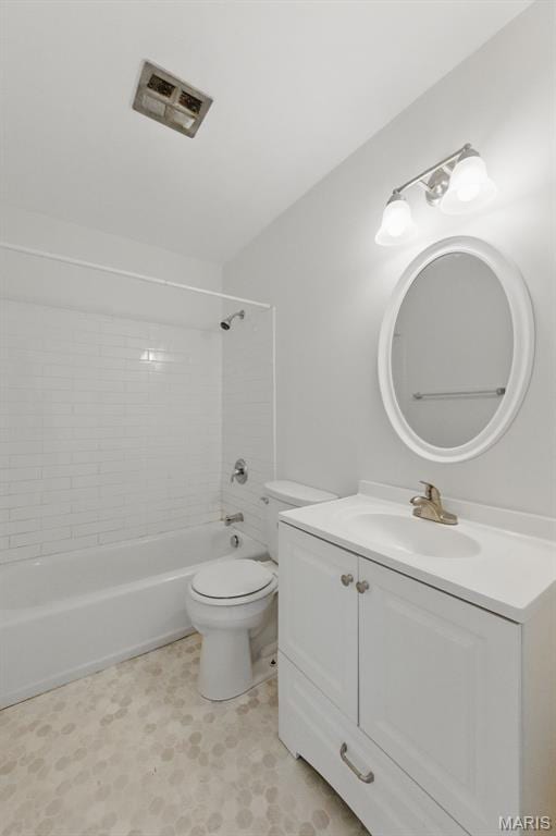 10660 Carroll Wood Way, Saint Louis, MO 63128 - bathroom with toilet, bathtub / shower combination, tile patterned floors, and vanity