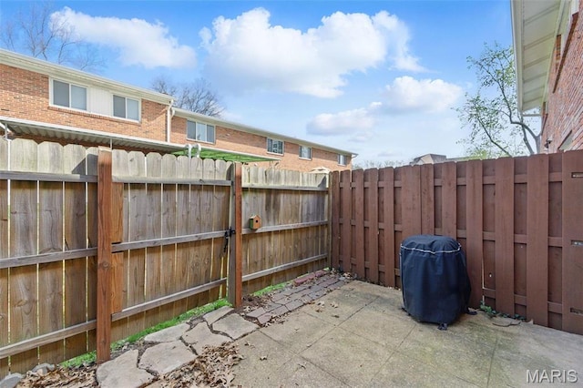 10660 Carroll Wood Way, Saint Louis, MO 63128 - view of patio / terrace featuring a fenced backyard and grilling area