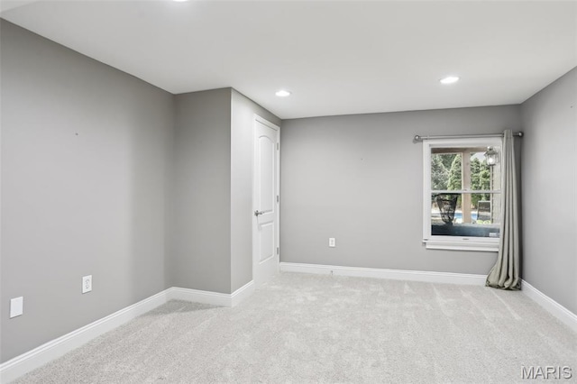 2113 Fairway Bnd, Chesterfield, MO 63017 - spare room with carpet flooring, recessed lighting, and baseboards