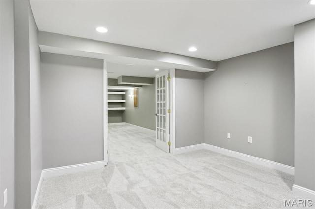 2113 Fairway Bnd, Chesterfield, MO 63017 - finished basement featuring recessed lighting, carpet flooring, and baseboards