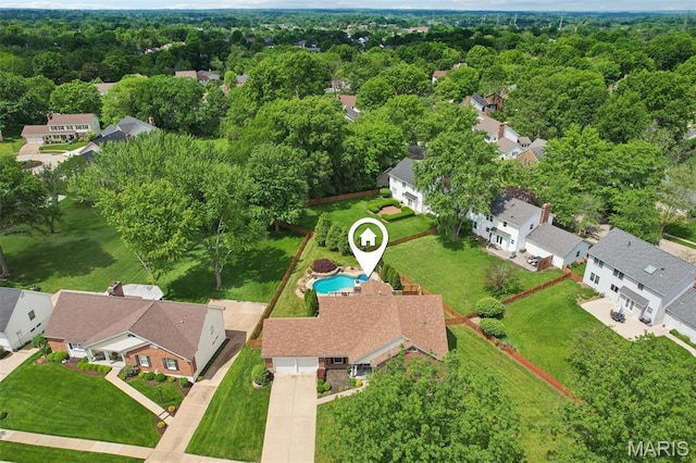2113 Fairway Bnd, Chesterfield, MO 63017 - aerial perspective of suburban area