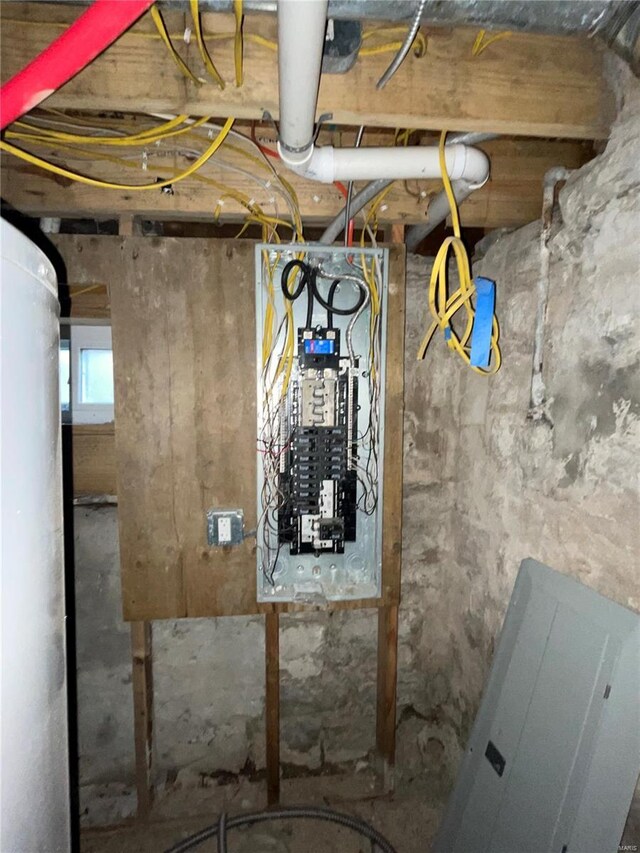 2242 Osage St, Saint Louis, MO 63118 - utility room featuring electric panel