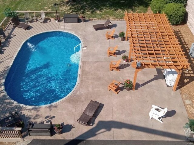 8620 State Route 163, Belleville, IL 62223 - view of pool with a deck and a patio