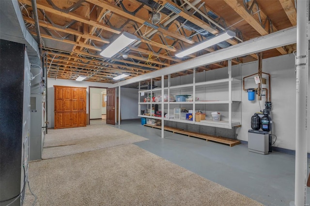 8620 State Route 163, Belleville, IL 62223 - unfinished basement with heating unit