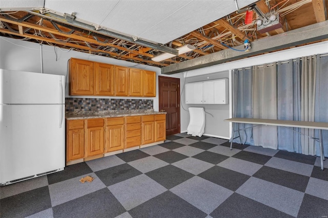 8620 State Route 163, Belleville, IL 62223 - unfinished basement featuring freestanding refrigerator