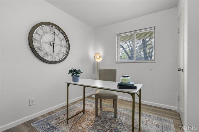 35 Florissant Park Dr, Florissant, MO 63031 - home office with wood finished floors and baseboards