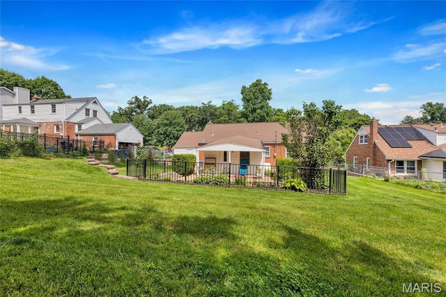 1010 Briarton Dr, Saint Louis, MO 63126 - rear view of property with a fenced backyard