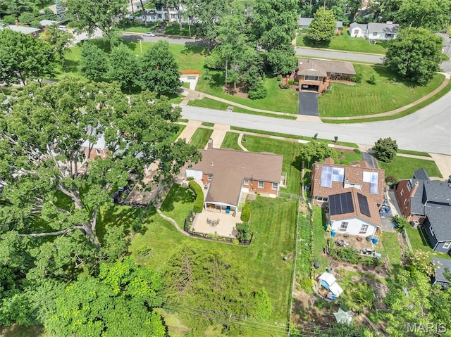 1010 Briarton Dr, Saint Louis, MO 63126 - aerial view of property's location featuring nearby suburban area