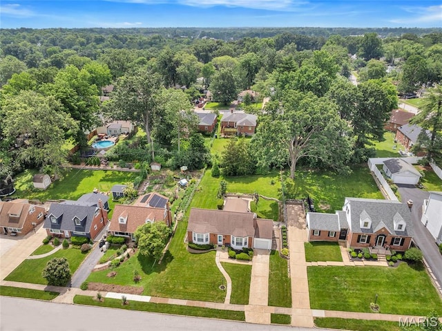 1010 Briarton Dr, Saint Louis, MO 63126 - aerial overview of property's location featuring nearby suburban area