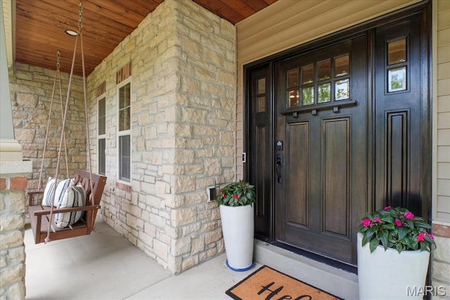 17 Denver Pl, Saint Louis, MO 63119 - view of exterior entry featuring a porch