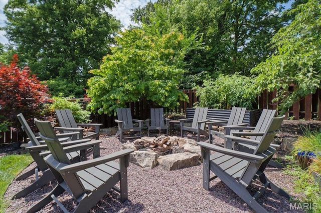 17 Denver Pl, Saint Louis, MO 63119 - view of patio featuring a fire pit