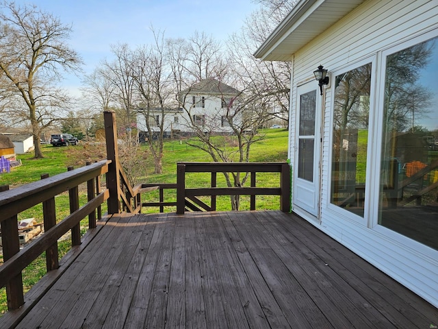 1501 S Main St, Hillsboro, IL 62049 - deck with a lawn