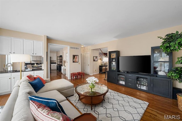 1114 Lockett Rd, Des Peres, MO 63131 - living room featuring wood finished floors