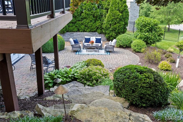 1114 Lockett Rd, Des Peres, MO 63131 - view of patio / terrace with an outdoor living space