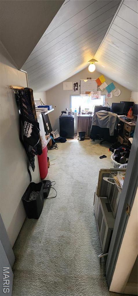530 W Holmes, Chester, IL 62233 - additional living space featuring lofted ceiling and carpet floors