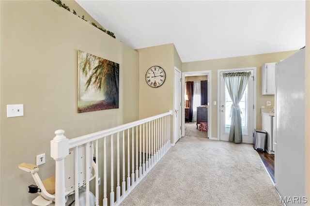 114 Fort Dodge Dr, Wright City, MO 63390 - hall with carpet flooring