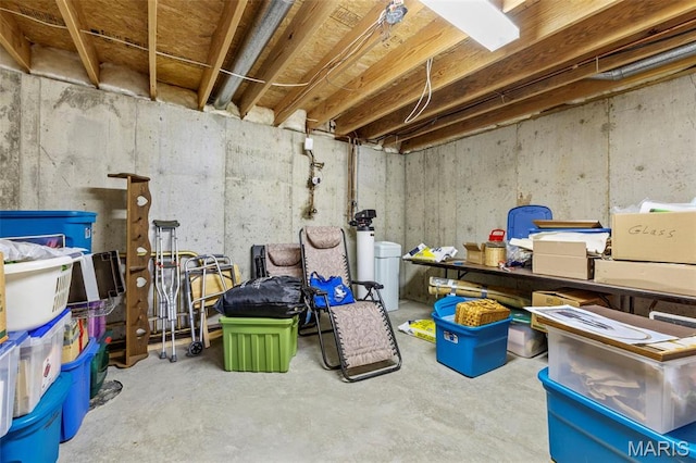 114 Fort Dodge Dr, Wright City, MO 63390 - unfinished below grade area featuring a water softener system