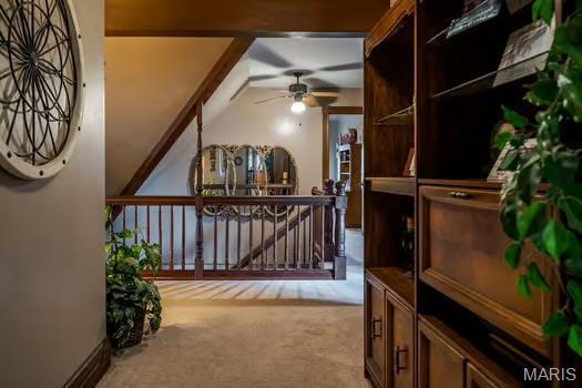 762 Crider Ln, Union, MO 63084 - bonus room featuring a ceiling fan and carpet
