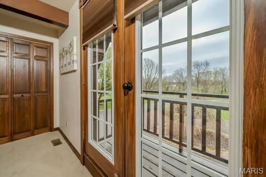 762 Crider Ln, Union, MO 63084 - doorway to outside with light carpet
