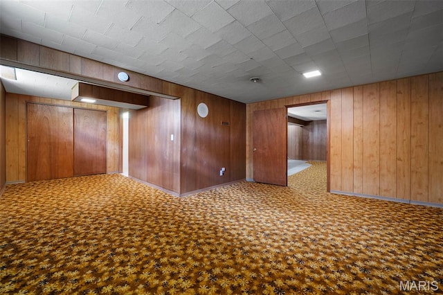 9523 Hale Dr, Saint Louis, MO 63123 - empty room featuring wood walls and baseboards
