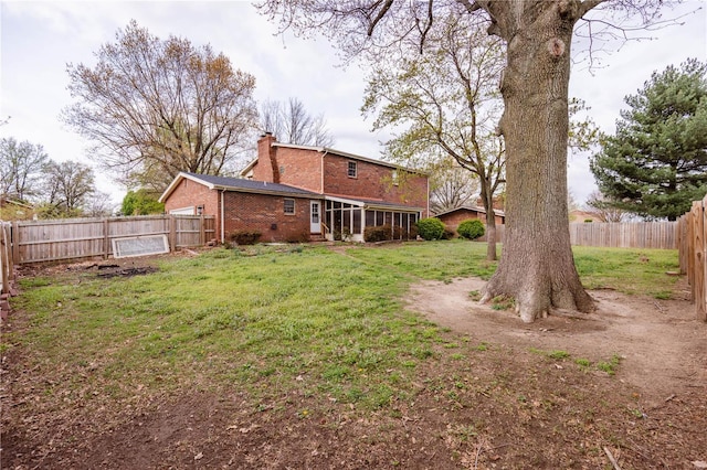 112 Summer Dr, Sikeston, MO 63801 - view of yard featuring a sunroom