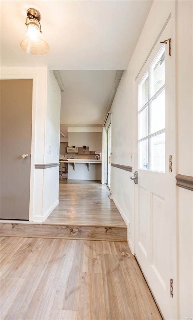 112 Summer Dr, Sikeston, MO 63801 - hall featuring light wood-type flooring