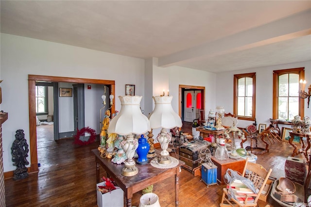 1508 State Route 140, Smithboro, IL 62284 - living room with wood finished floors