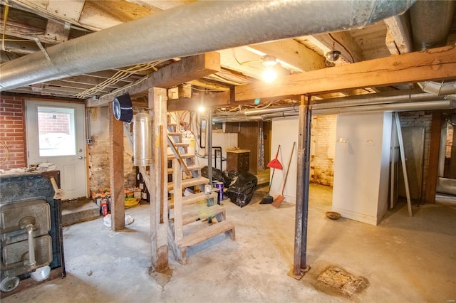 1508 State Route 140, Smithboro, IL 62284 - basement with stairs
