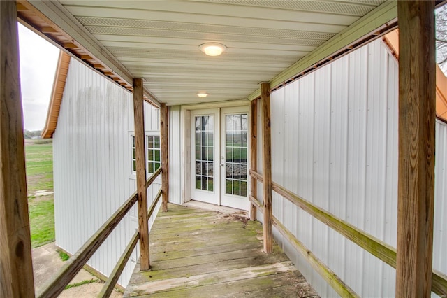 1508 State Route 140, Smithboro, IL 62284 - unfurnished sunroom featuring french doors