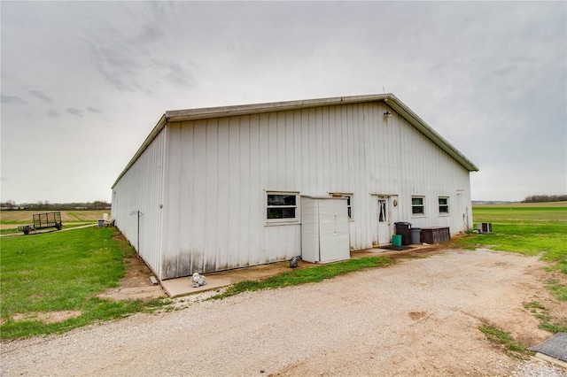 1508 State Route 140, Smithboro, IL 62284 - rear view of property with an outbuilding, cooling unit, and a yard
