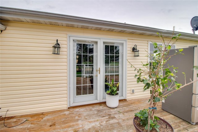 1508 State Route 140, Smithboro, IL 62284 - property entrance featuring a deck and french doors