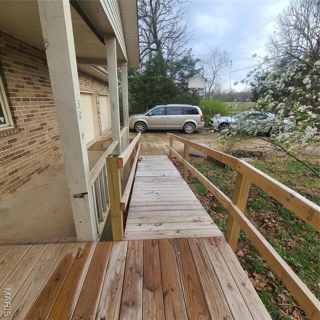 23026 Reporter Rd, Waynesville, MO 65583 - view of wooden terrace