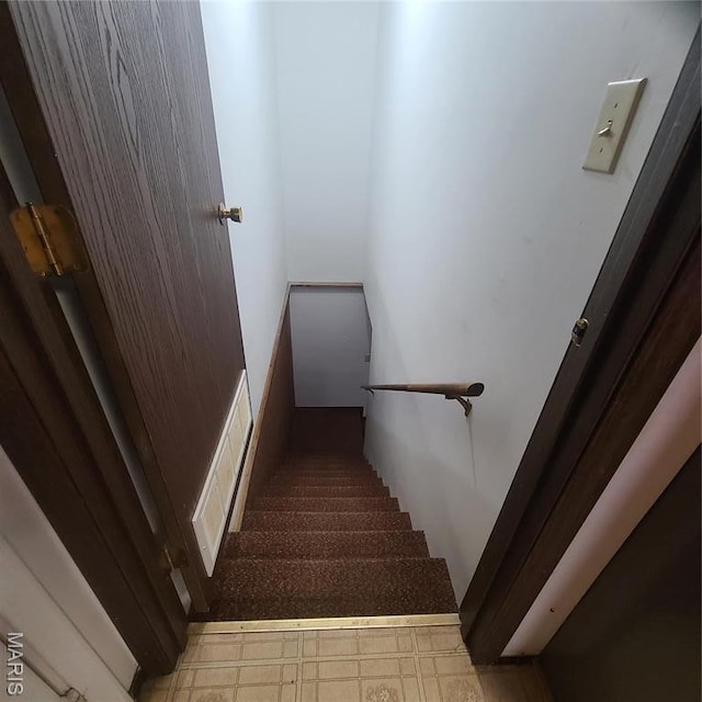 23026 Reporter Rd, Waynesville, MO 65583 - staircase with tile patterned floors