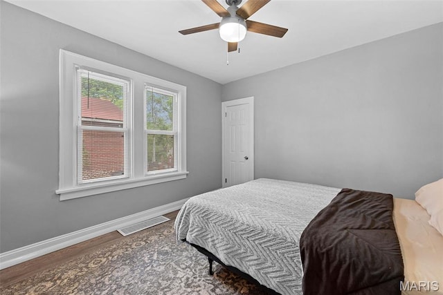 8315 Jefferson Ave, Vinita Park, MO 63114 - bedroom featuring wood finished floors and ceiling fan