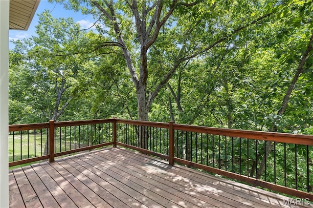 16112 Ridgewoods Manor Cir, Ellisville, MO 63038 - view of wooden deck