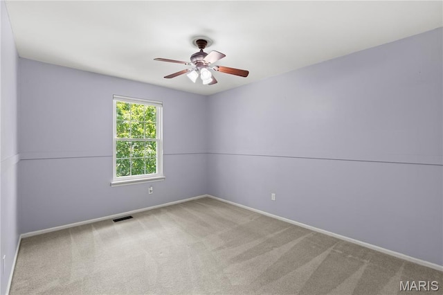 16112 Ridgewoods Manor Cir, Ellisville, MO 63038 - carpeted empty room with ceiling fan and baseboards