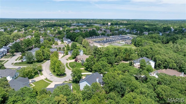 16112 Ridgewoods Manor Cir, Ellisville, MO 63038 - aerial view of property's location featuring nearby suburban area
