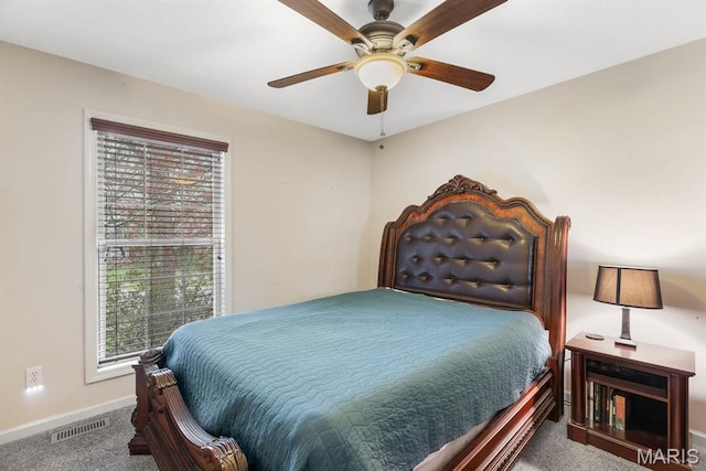 269 Braeshire Dr, Ballwin, MO 63021 - bedroom with carpet, baseboards, and ceiling fan