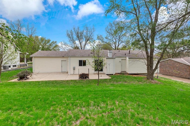 269 Braeshire Dr, Ballwin, MO 63021 - rear view of property featuring a patio area and a lawn