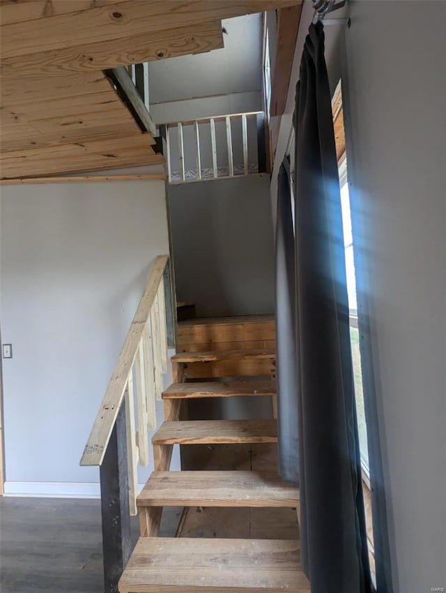 42661 State Highway Mm, Malden, MO 63863 - staircase with wood finished floors and baseboards