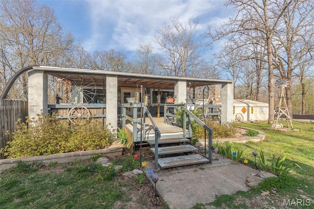 345 Johns Branch Rd, Wappapello, MO 63966 - view of front of house featuring a porch