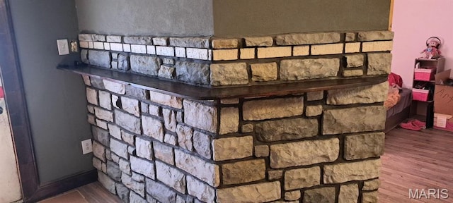 345 Johns Branch Rd, Wappapello, MO 63966 - detailed view of wood finished floors