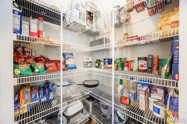 view of pantry