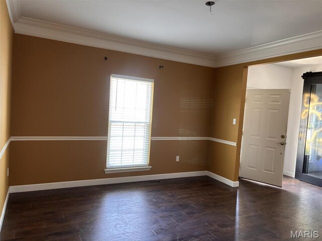 202 Reliance Rd, Foristell, MO 63385 - entryway with plenty of natural light, wood finished floors, and ornamental molding