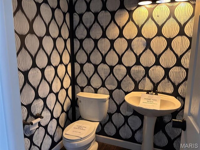 202 Reliance Rd, Foristell, MO 63385 - half bathroom with toilet
