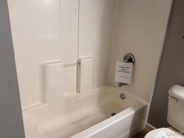 202 Reliance Rd, Foristell, MO 63385 - full bathroom with toilet and tub / shower combination