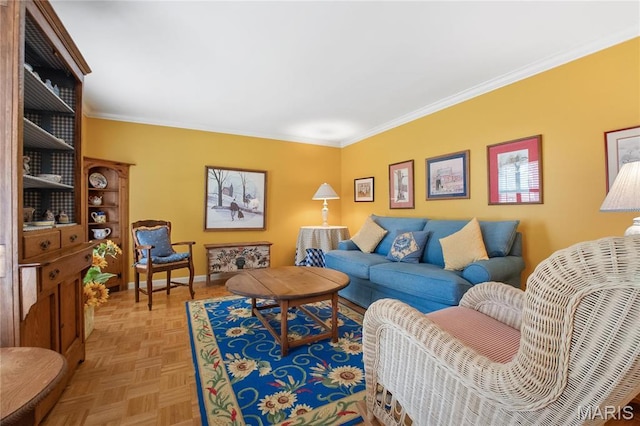 405 Seven Gables Ct, Chesterfield, MO 63017 - living room with ornamental molding and baseboards