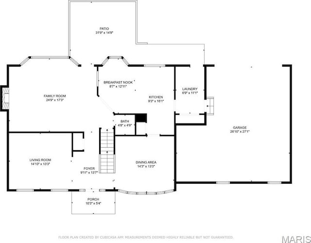 405 Seven Gables Ct, Chesterfield, MO 63017 - floor plan / room layout
