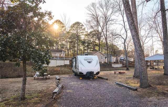 view of yard featuring a gazebo