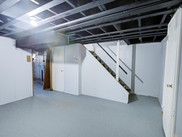 5555 Labadie, Saint Louis, MO 62120 - basement featuring stairs